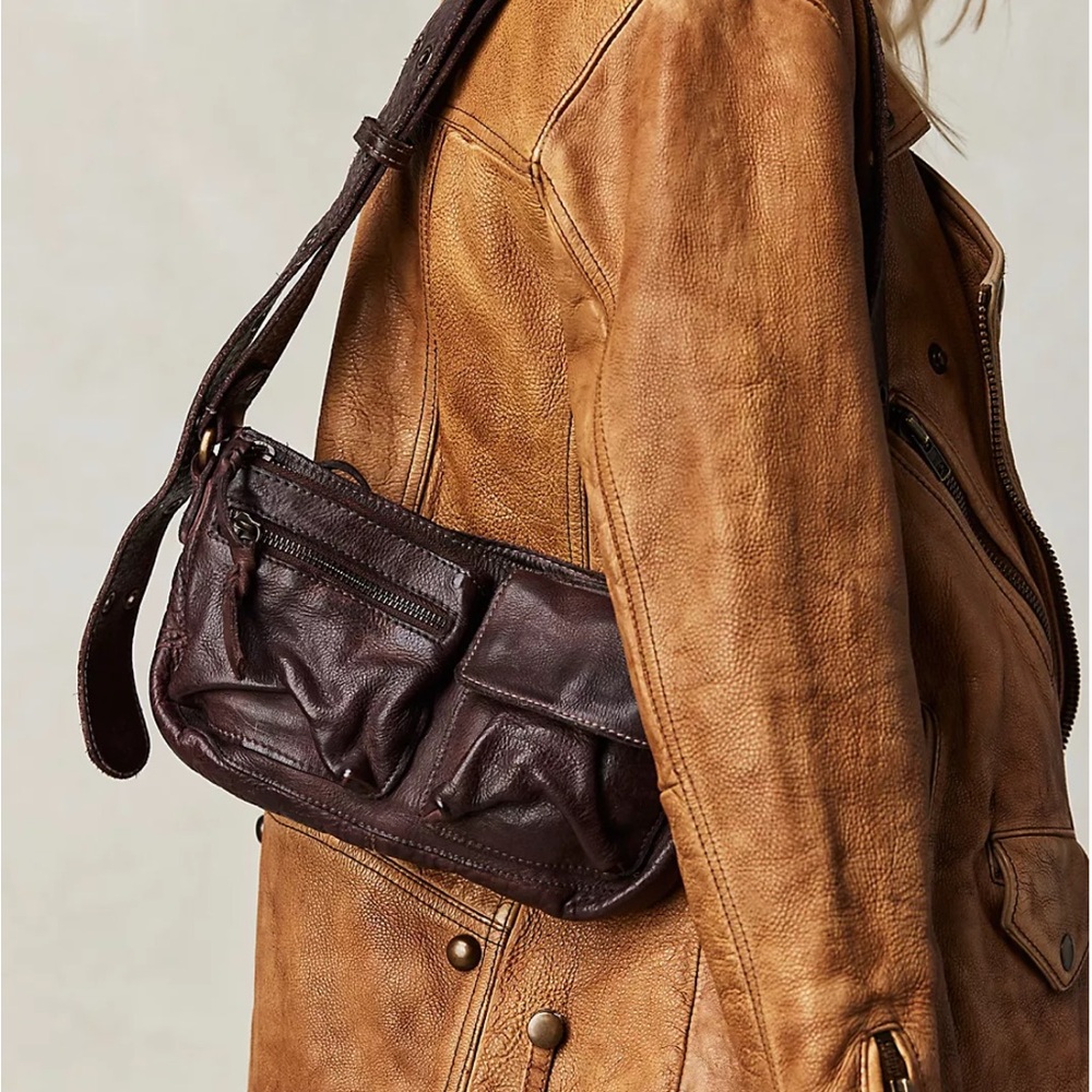 Brown Leather Shoulder Bag